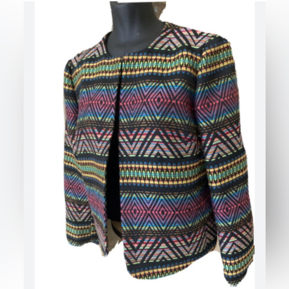 Tahari ASL multicolor blazer size 4p - Picture 1 of 8
